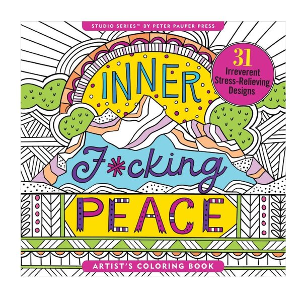 Peter Pauper Inner F*cking Peace Adult Coloring Book
