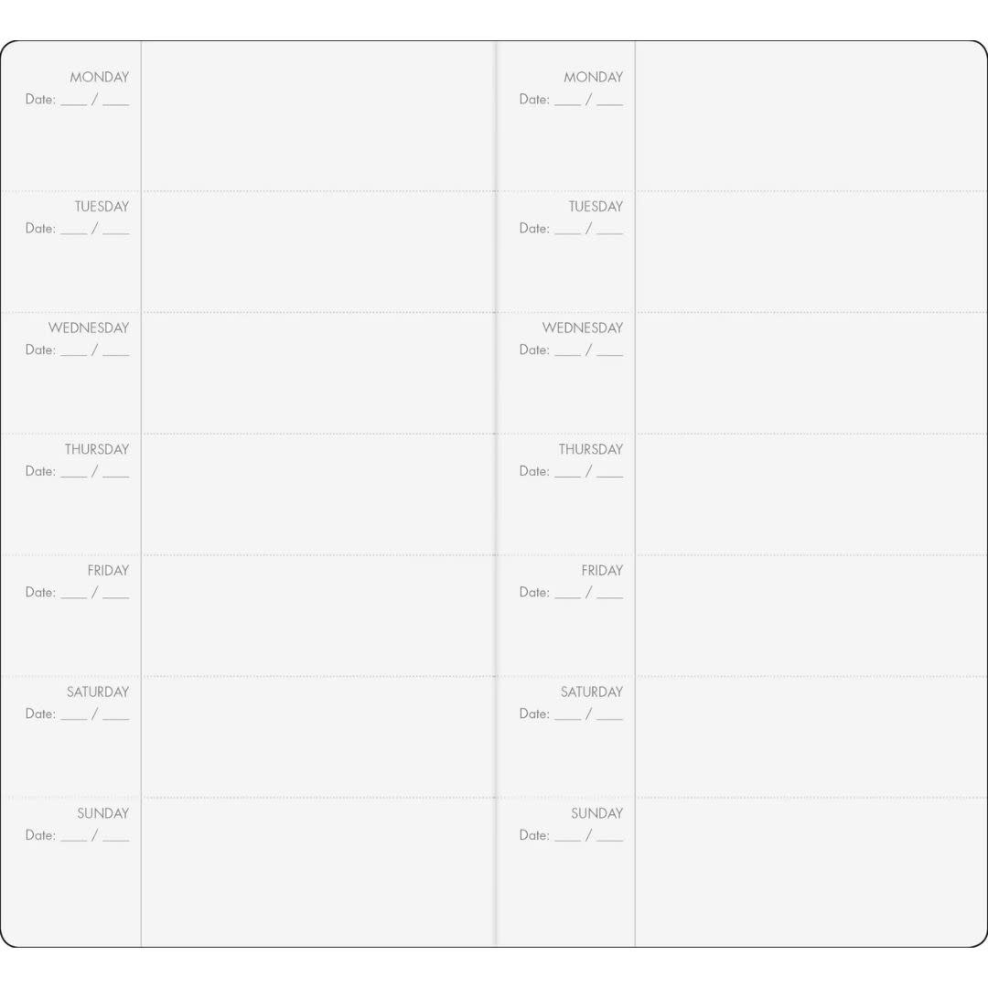 Peter Pauper Voyager Notebook Undated Calendar Refill