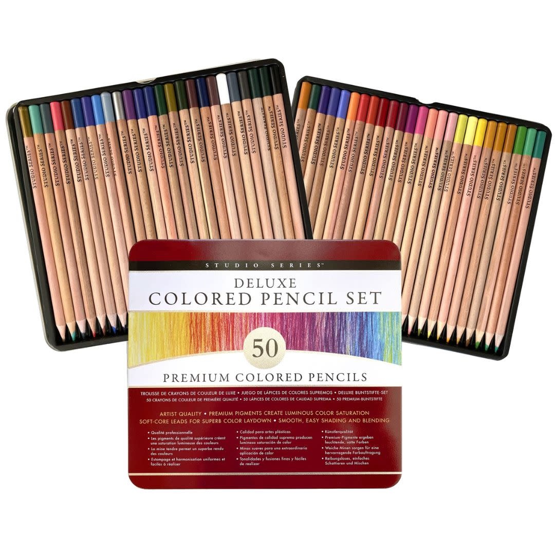 Peter Pauper Deluxe Colored Pencils (set of 50)