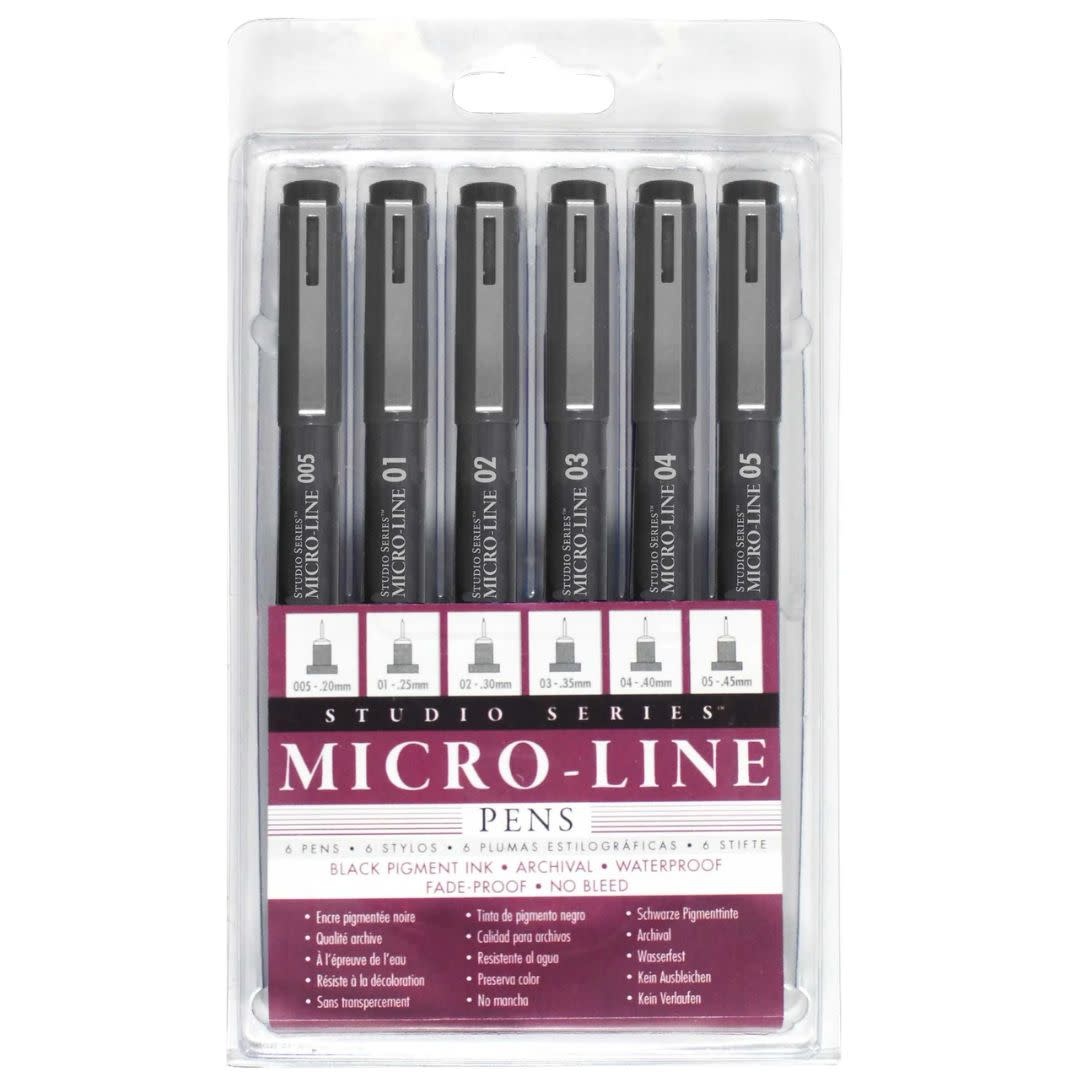 Peter Pauper Studio Series Micro-Line Pens (6)