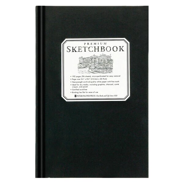 Peter Pauper Small Black Sketchbook