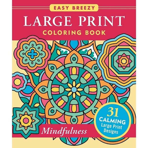 Peter Pauper Coloring Book Large Print Mindfulness