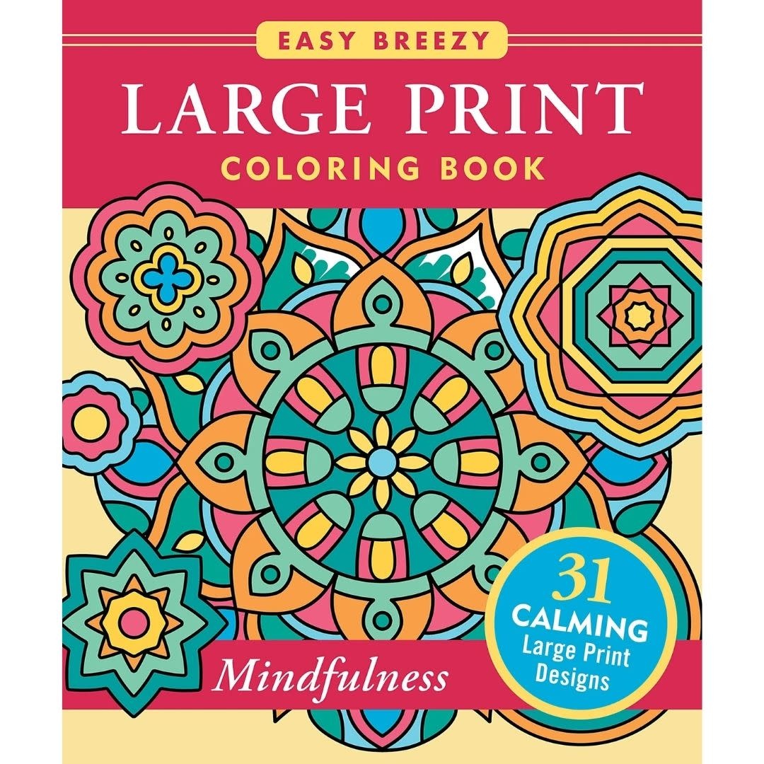 Peter Pauper Coloring Book Large Print Mindfulness