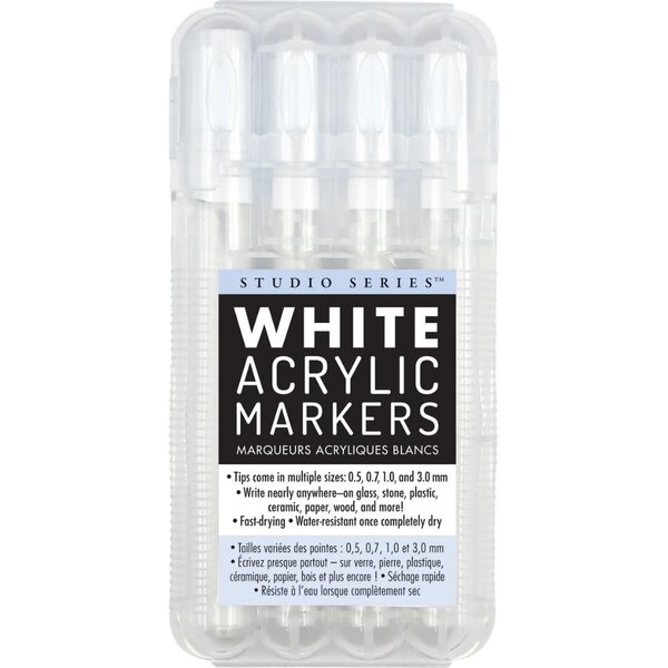 Peter Pauper Studio Series White Acrylic Markers