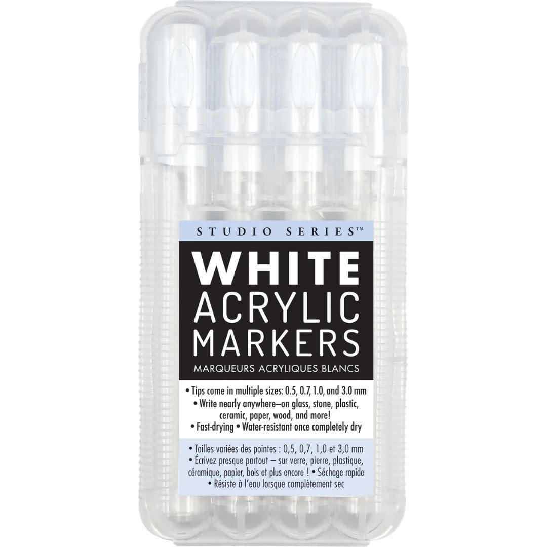 Peter Pauper Studio Series White Acrylic Markers