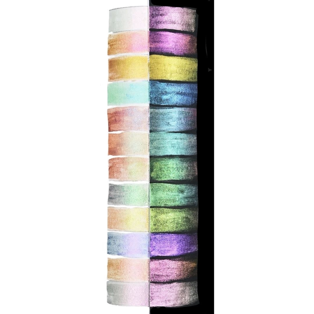 Peter Pauper Studio Series Chameleon Iridescent Watercolor Paint (Set of 12 colors)
