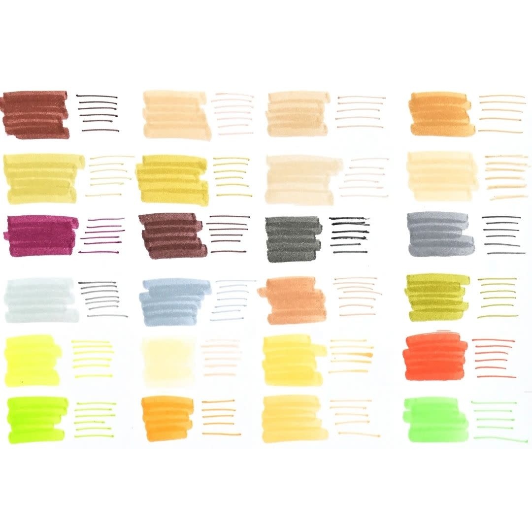 Peter Pauper Studio Series Dual-Tip Skin Tone Markers  (Set of 2
