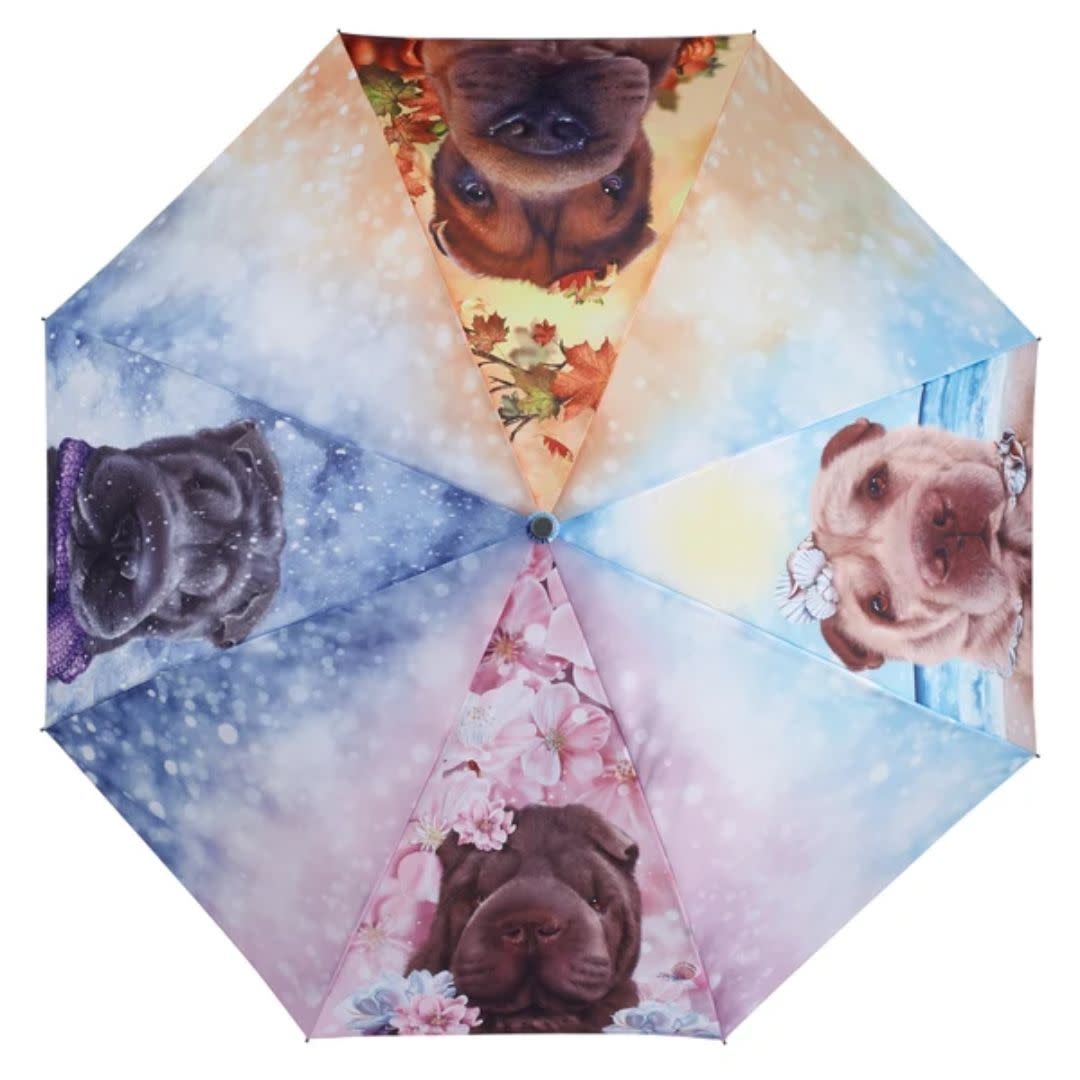 Galleria Folding Umbrella Shar Pei