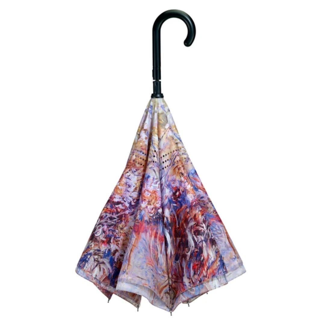 Galleria Reverse Close Umbrella Monet Agapanthus