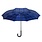 Galleria Reverse Close Umbrella Blue Plaid