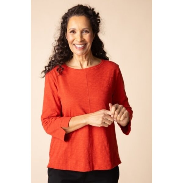 Habitat Clothes to Live In Cotton Pebble Coverstitch Boatneck