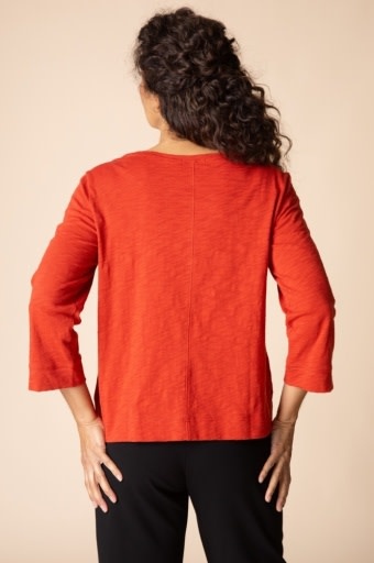 Habitat Clothes to Live In Cotton Pebble Coverstitch Boatneck