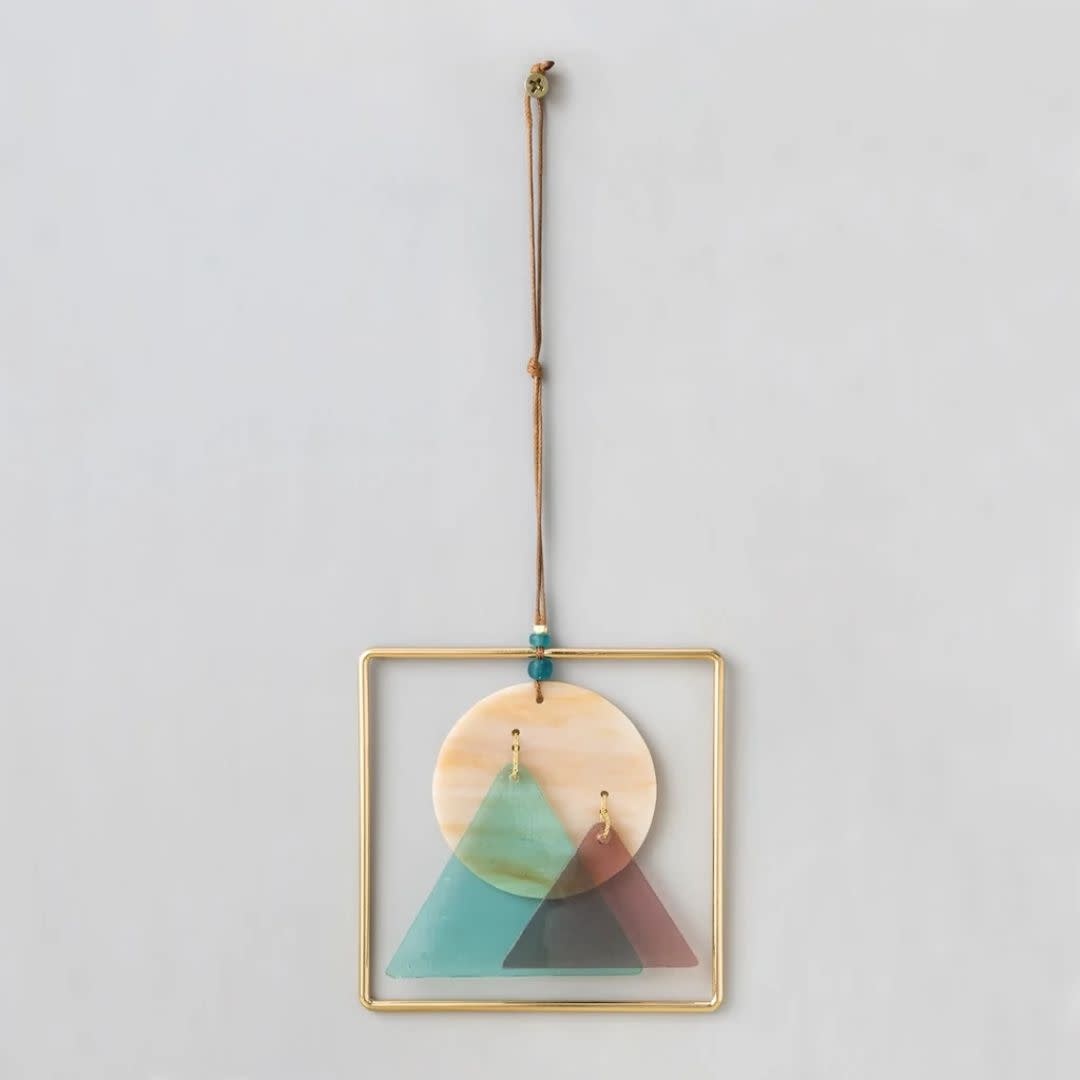 Scout Curated Wears Stained Glass Light Catcher -  Sunset Mountains