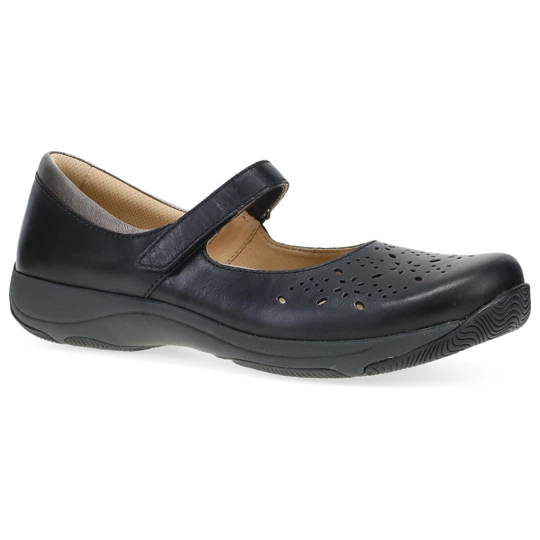 Dansko Women's Stacy Black Waxy Burnished