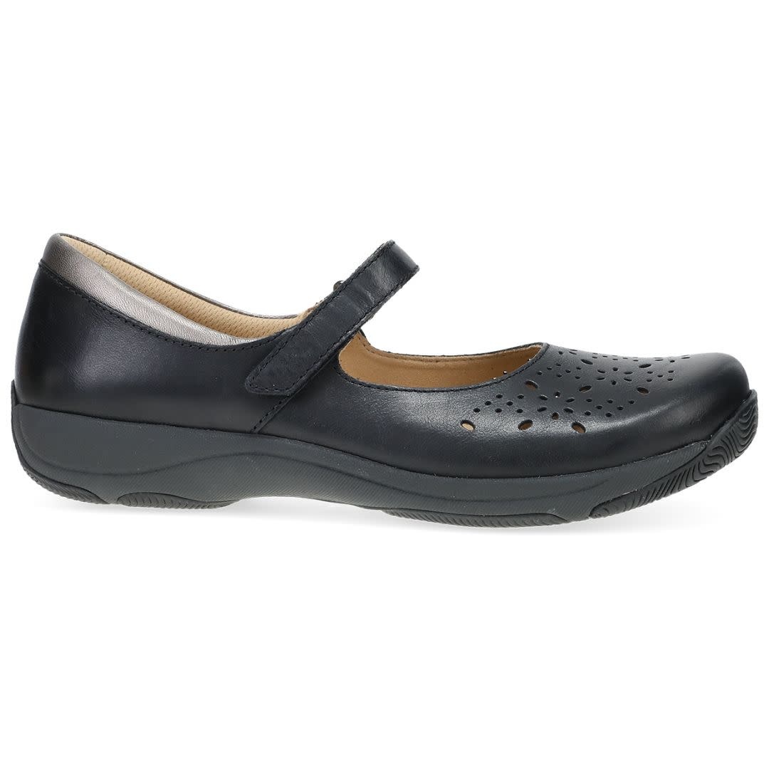 Dansko Women's Stacy Black Waxy Burnished