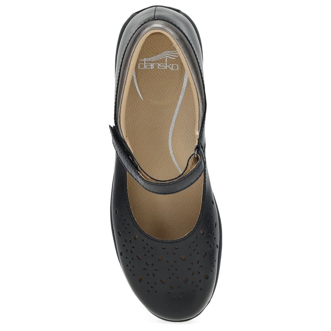 Dansko Women's Stacy Black Waxy Burnished