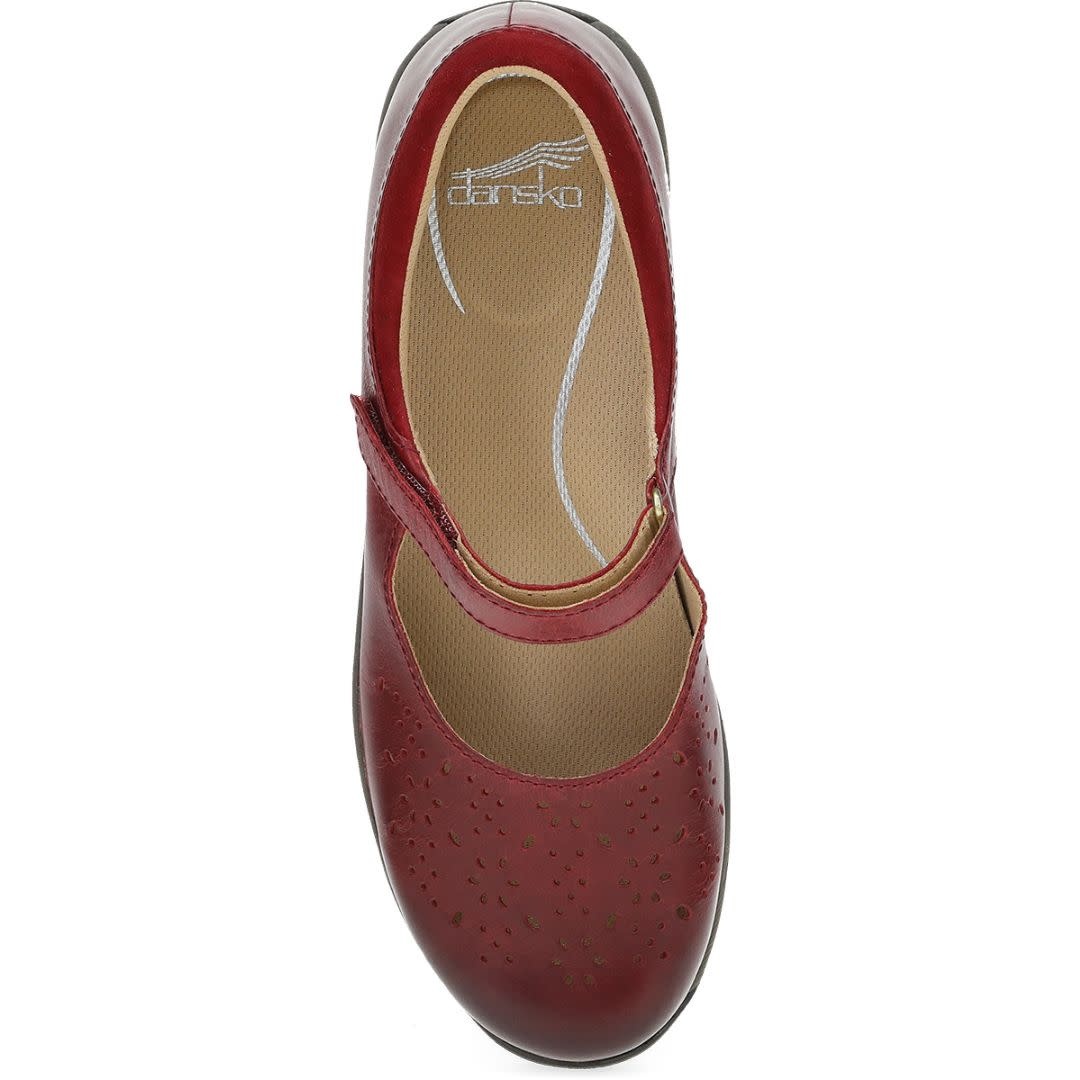 Dansko Women's Stacy Red Waxy Burnished