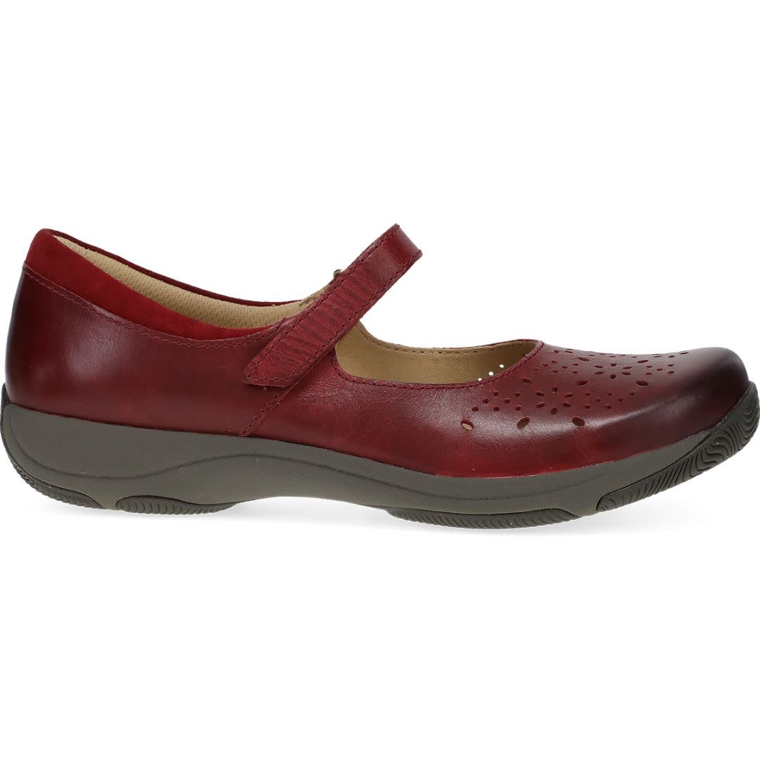 Dansko Women's Stacy Red Waxy Burnished