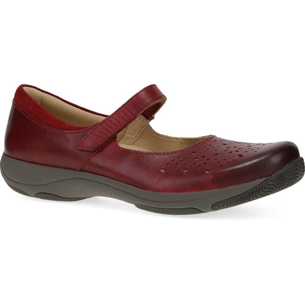 Dansko Women's Stacy Red Waxy Burnished