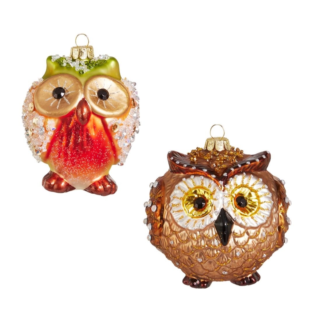 Raz Imports 3.5" Jeweled Owl Ornament