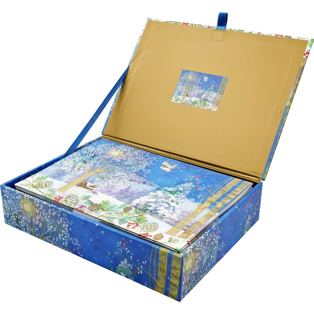 Peter Pauper Winter Starlight Deluxe Boxed  Holiday Cards