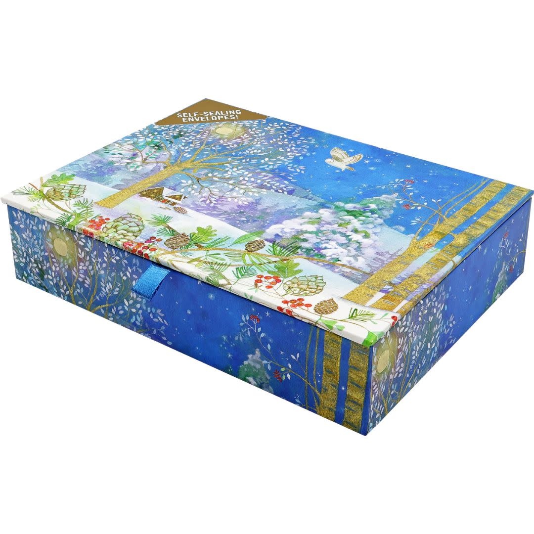 Peter Pauper Winter Starlight Deluxe Boxed  Holiday Cards