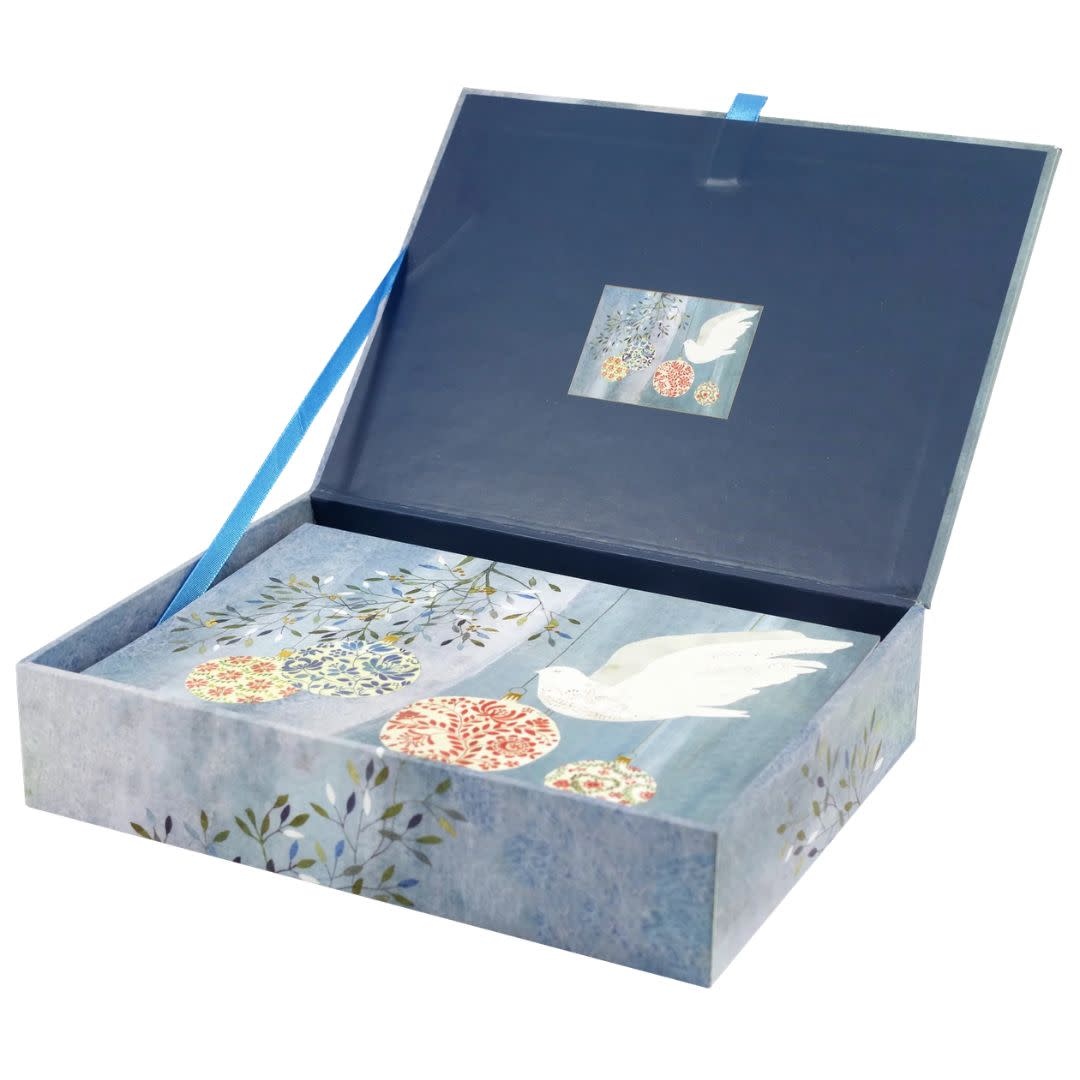Peter Pauper Festive Dove Deluxe Boxed Holiday Cards