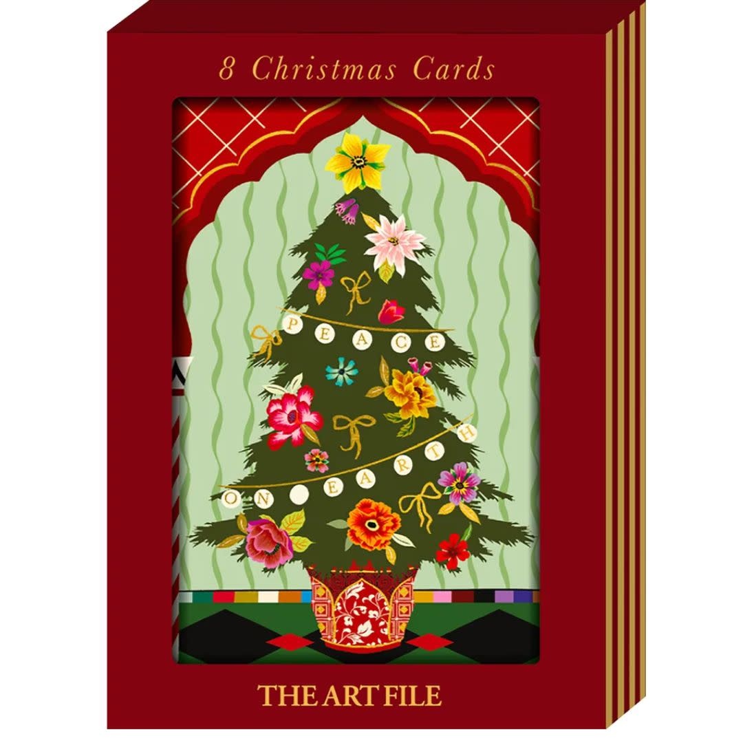 The Art File Christmas Trees Boxed Cards (8)