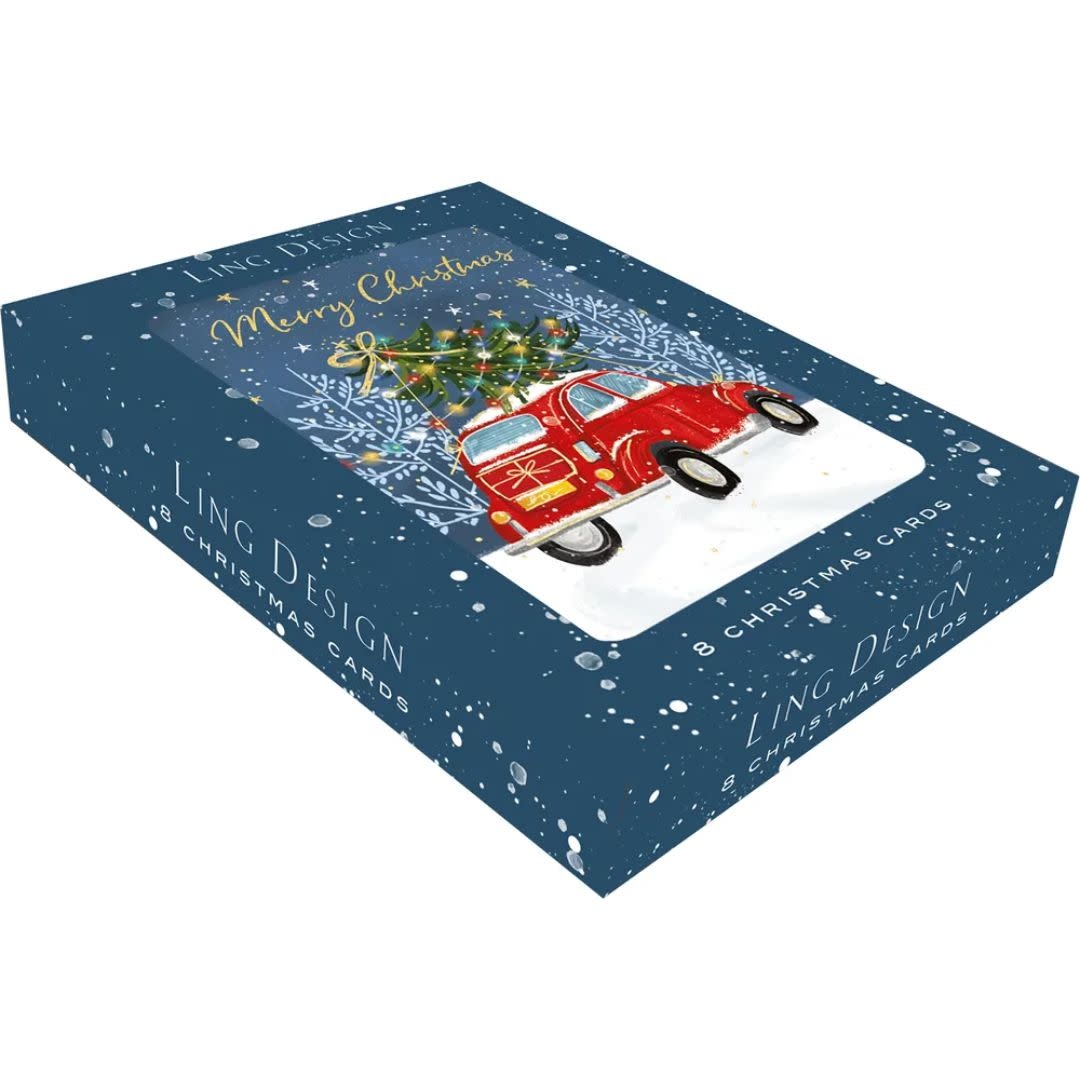 Ling Design Merry Christmas Car Boxed Cards (8)