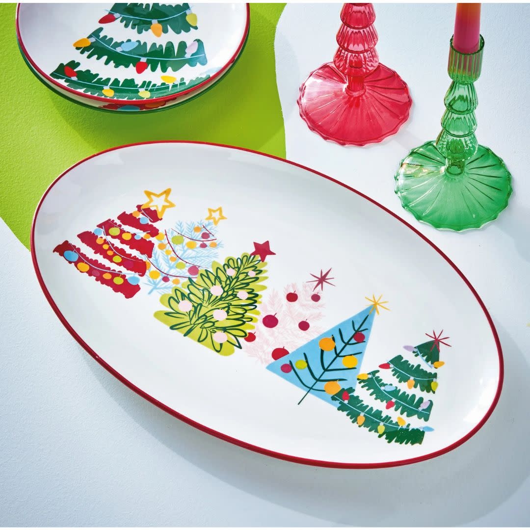 Tag Groovy Trees Oval Platter