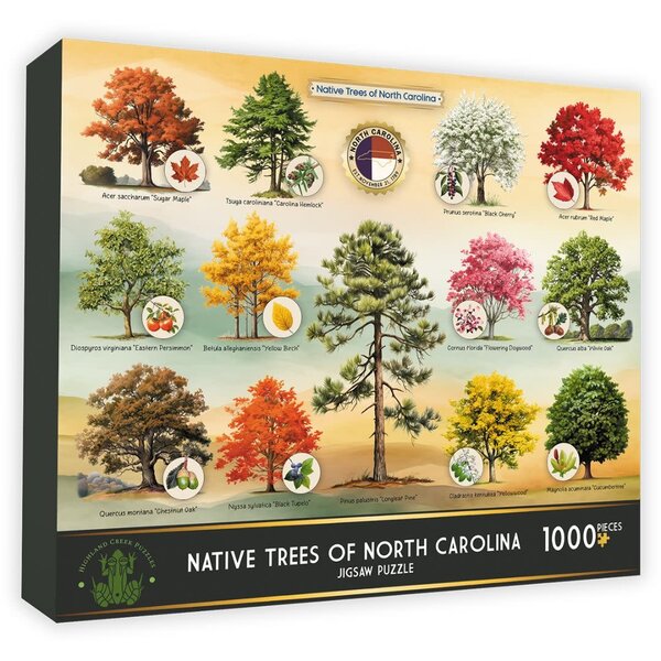 Highland Creek Puzzles Puzzle Trees of NC 1000 Piece