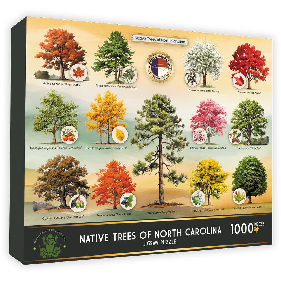 Highland Creek Puzzles Puzzle Trees of NC 1000 Piece