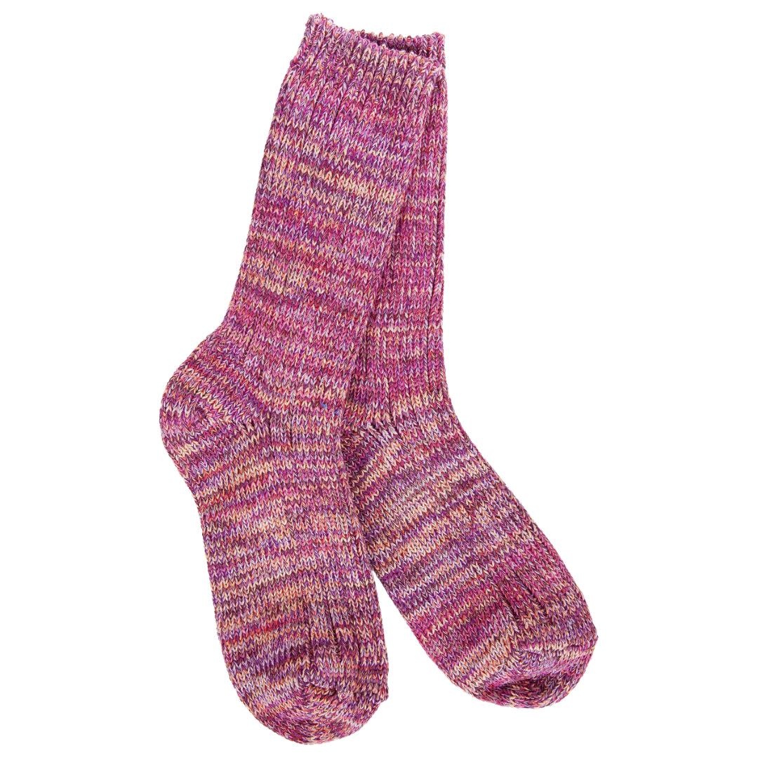 World's Softest Socks Women's Missioni Crew OS Moonstone