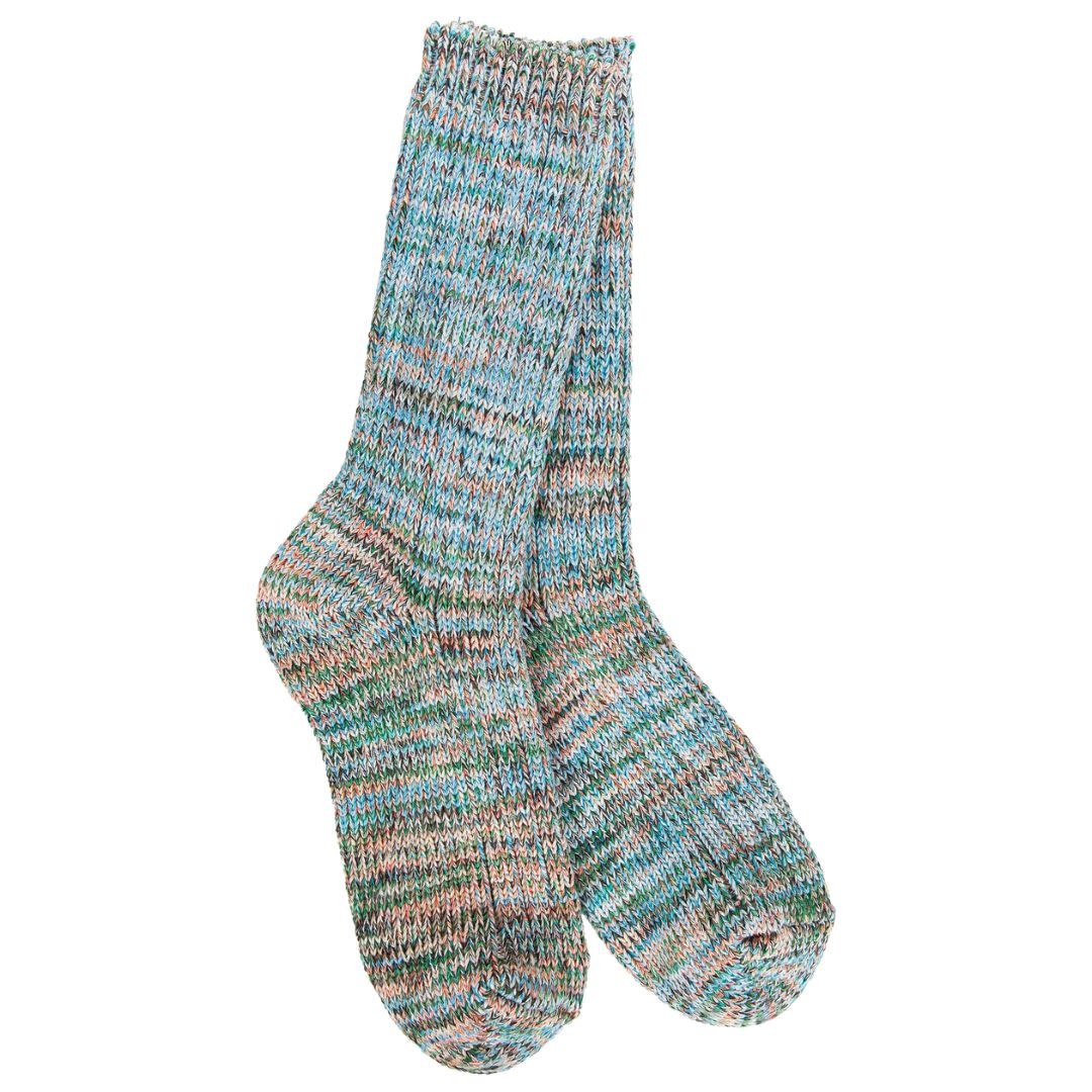 World's Softest Socks Women's Missioni Crew OS Coastal