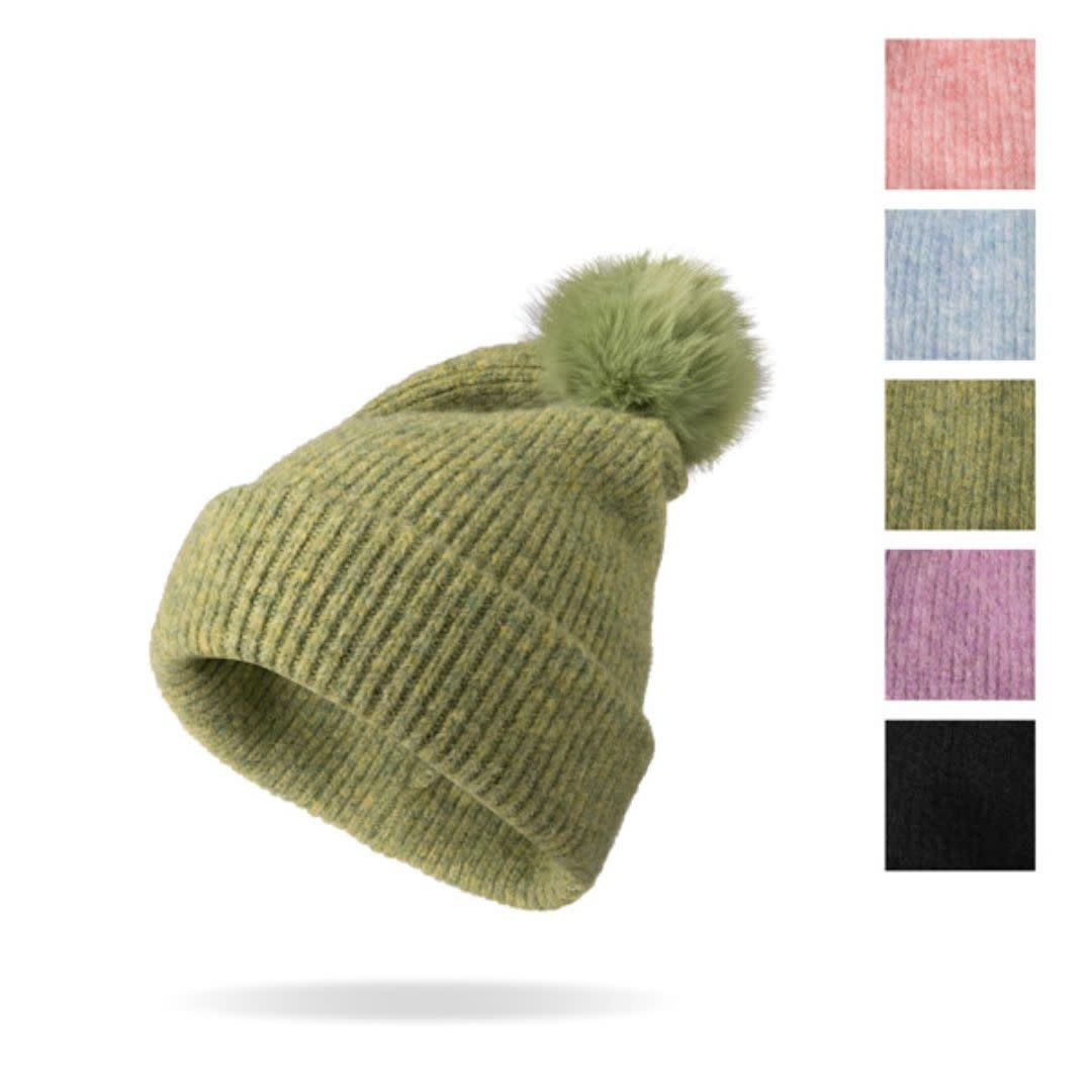 Britt's Knits Britt's Knits Powder Knit Ultra Soft Pom Hat