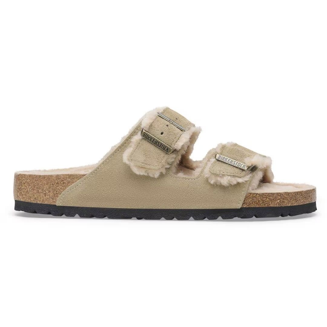 Birkenstock Women's Arizona Shearling Suede Leather