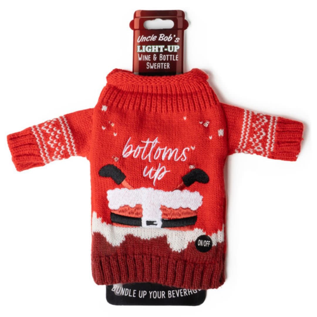 DM Merchandising Uncle Bob's Light-Up Wine &  Bottle Sweater