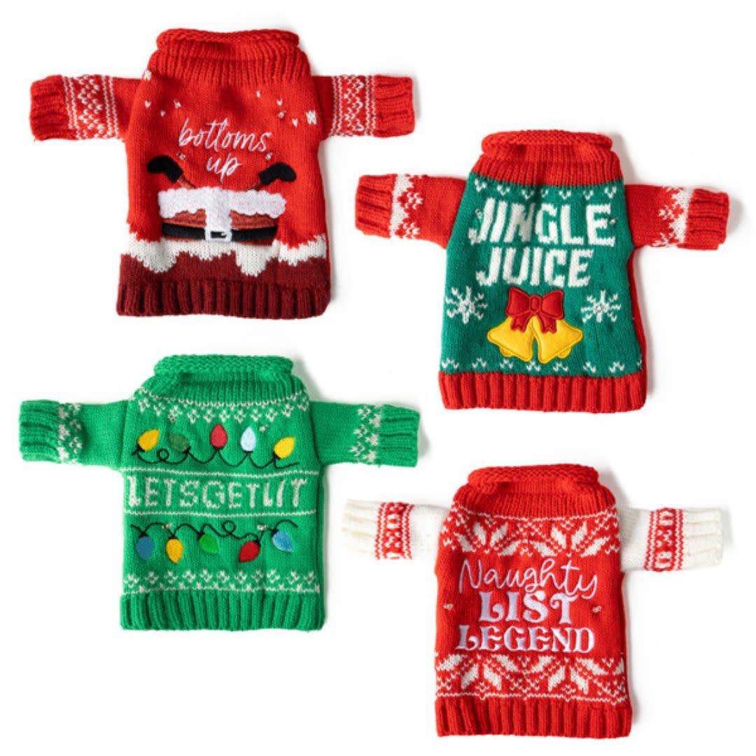 DM Merchandising Uncle Bob's Light-Up Wine &  Bottle Sweater