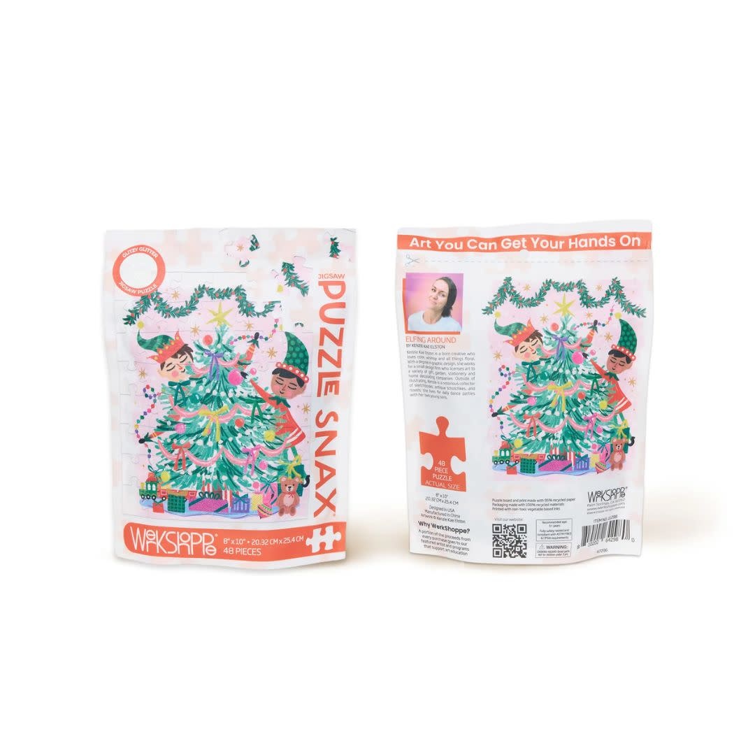 Werkshoppe Elfing Around 48 Pc Puzzle  Snax