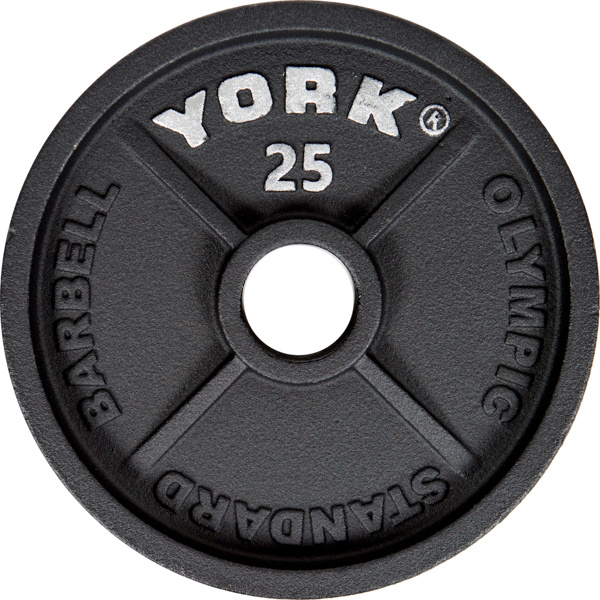York Olympic 25lb Steel Cast Plate G2
