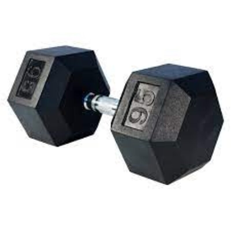 Rubber Hex Dumbbell 95lb