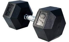 Rubber Hex Dumbbell 70lb