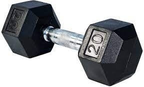 Rubber Hex Dumbbell 20lb