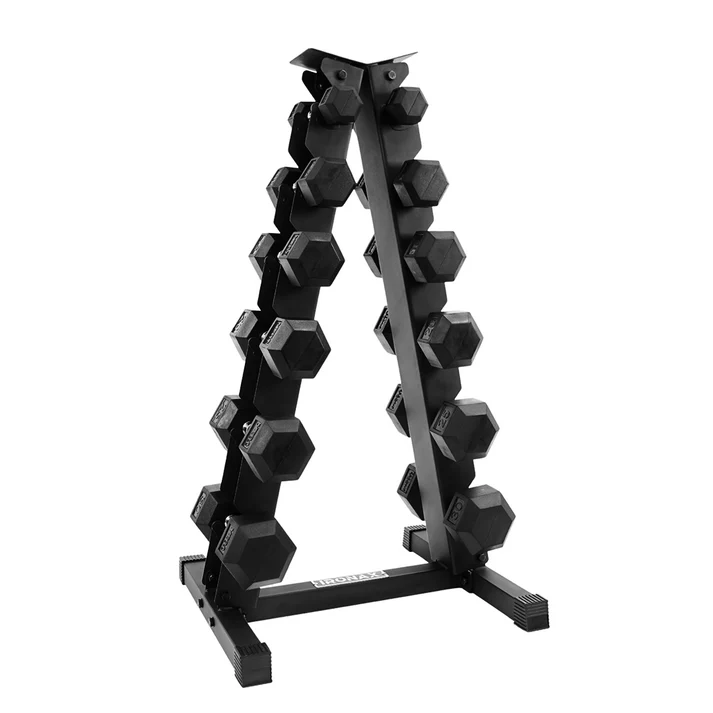 Mega Fitness 5lb-30lb Dumbbell set with Rack