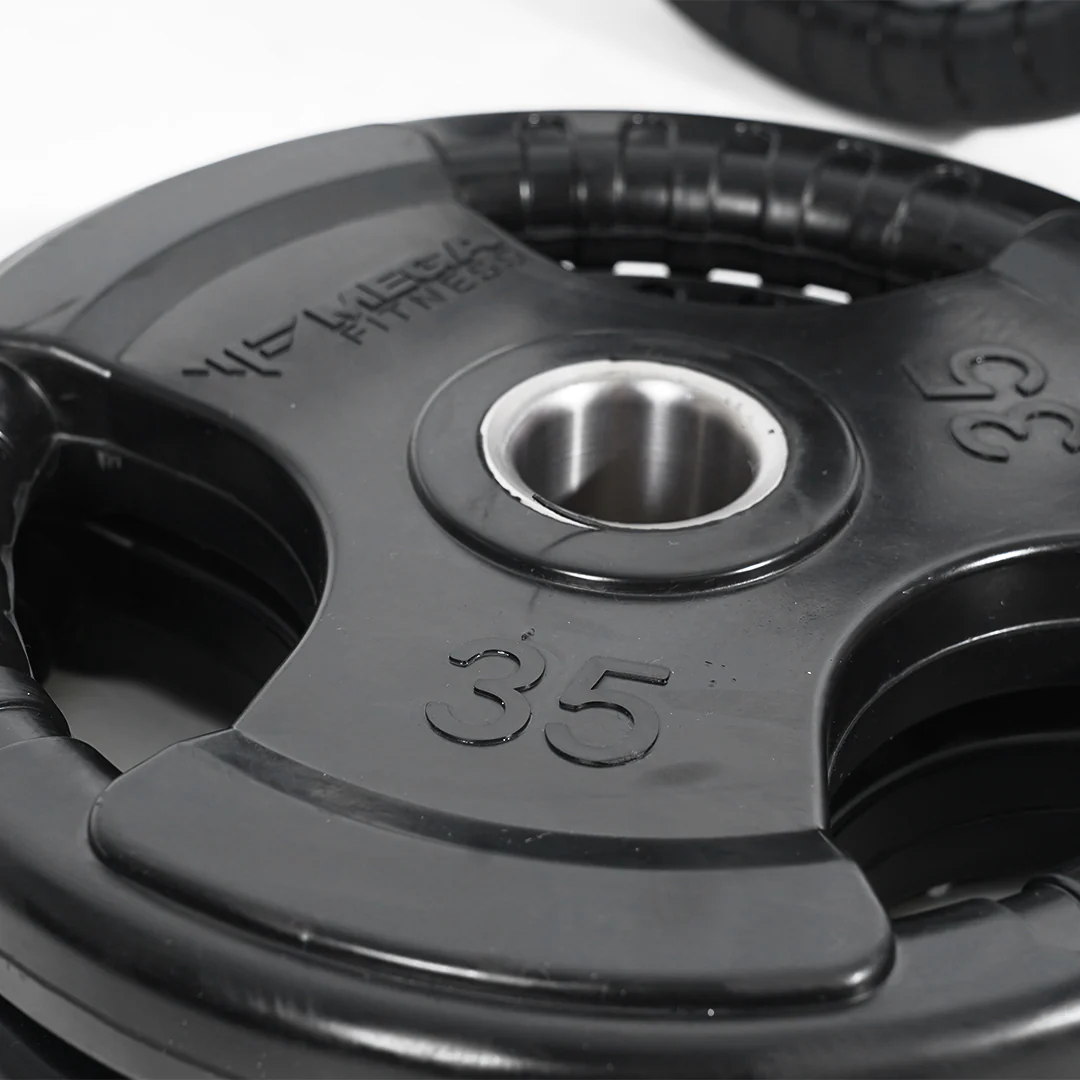 Mega Fitness 300lb Rubber Olympic set with Barbell and Collars