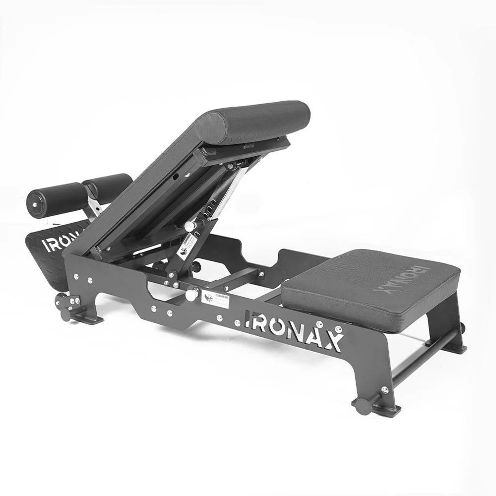 Ironax Adjustable Nordic GHD Bench