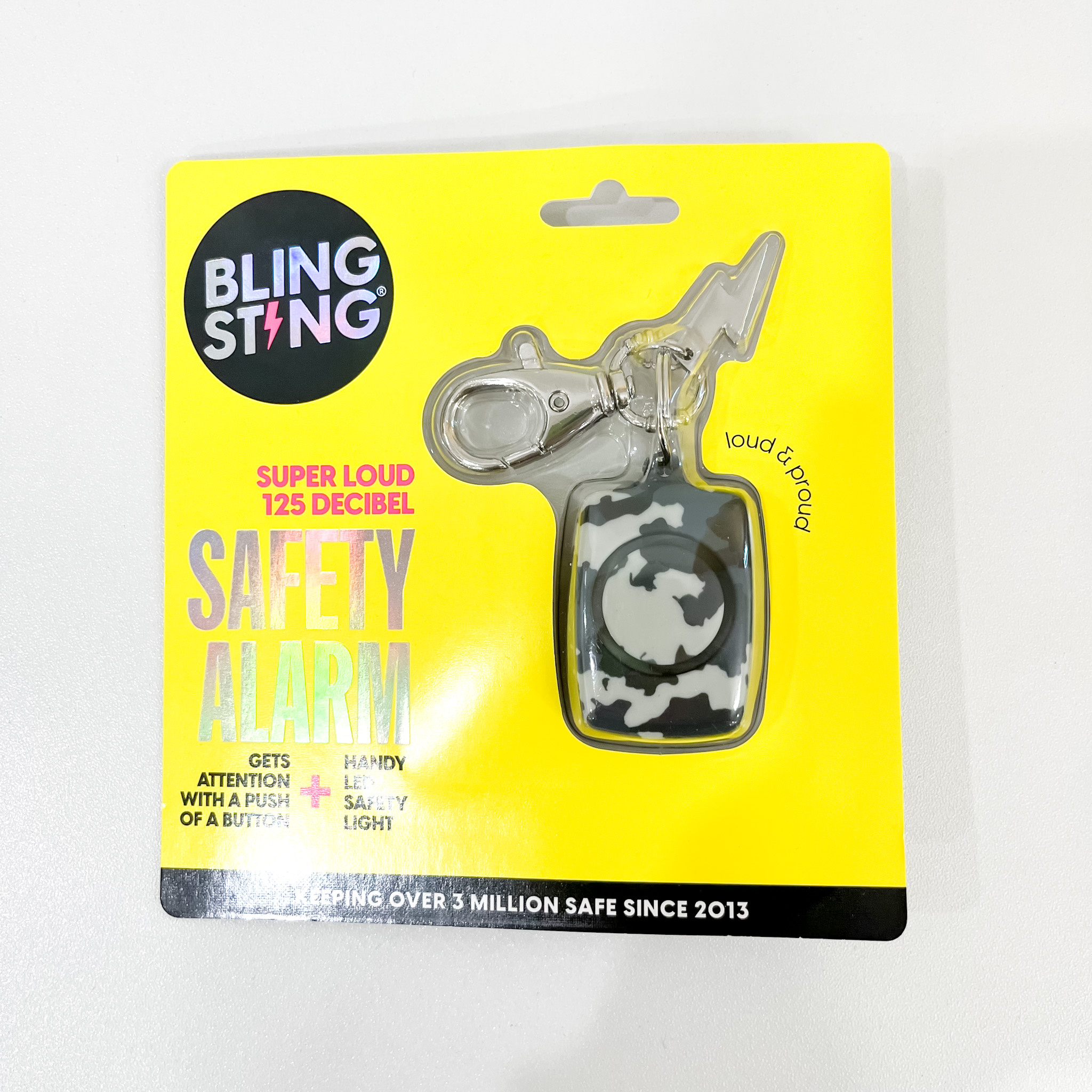 Bling Sting Mini Personal Alarm - Grey Camo