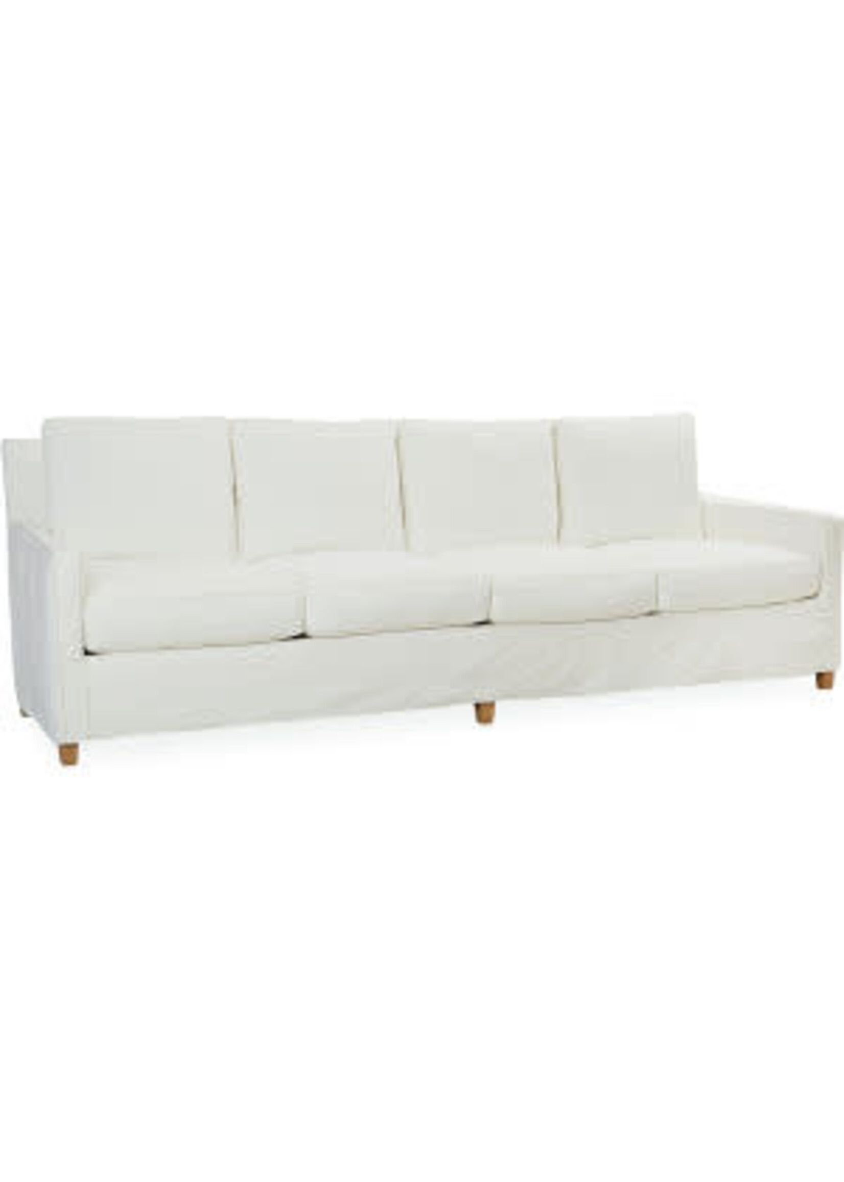 Lee Industries C1296-44 Slipcovered Extra Long Sofa - Crypton Laguna Cloud