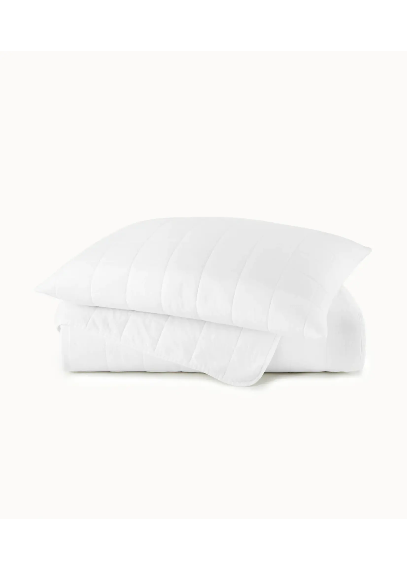 Peacock Alley 4 Square White Coverlet- Queen