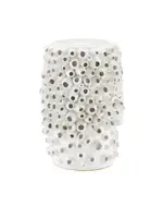 Currey & Company Barnacle White Accent Table